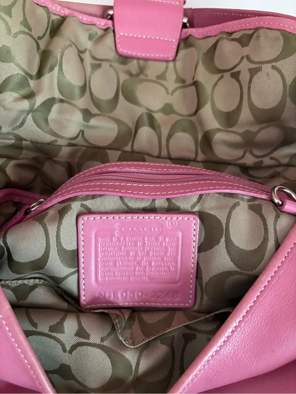 Y2K Coach pink back